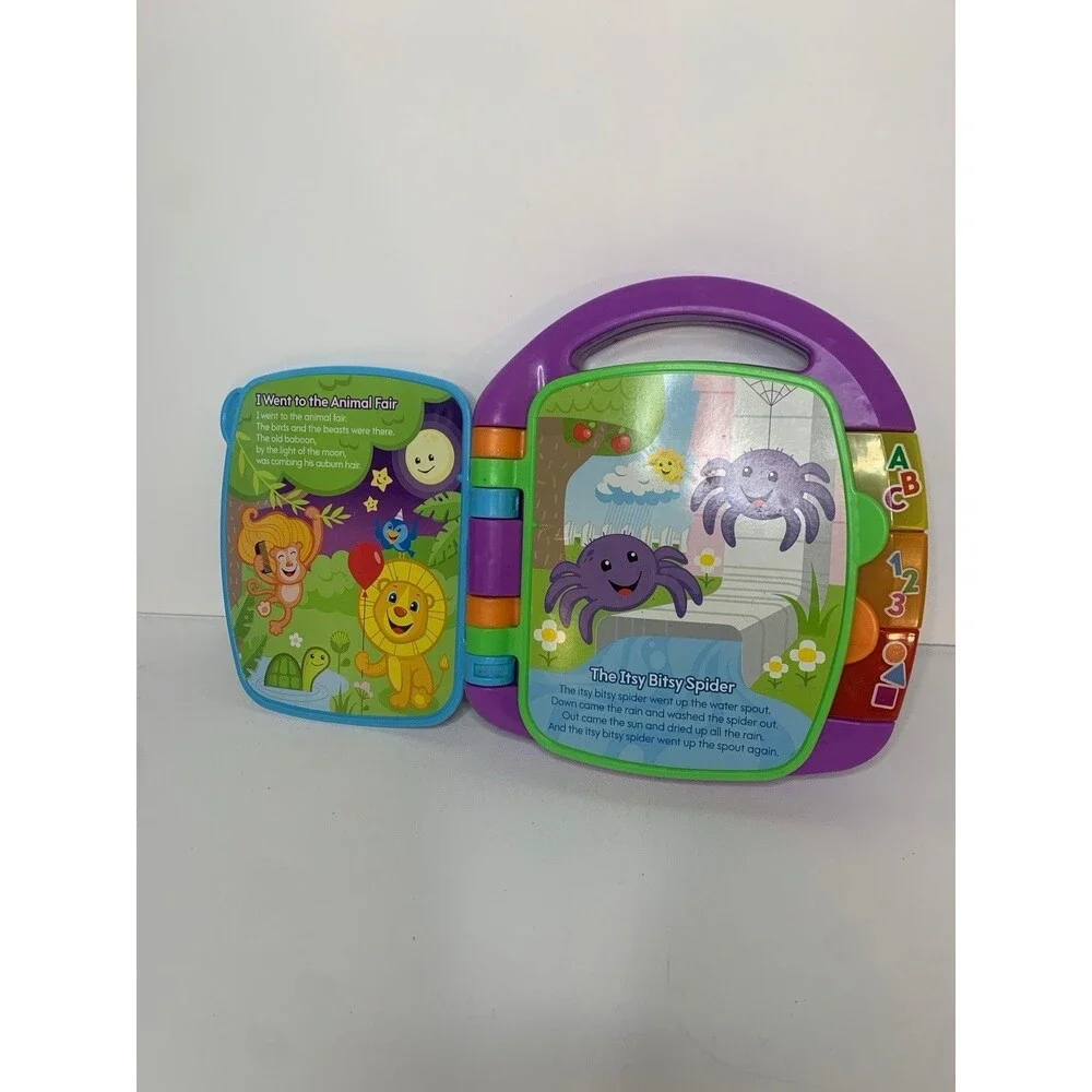 Fisher Price Story Book Rhymes with Lights Sound - Tested & Works